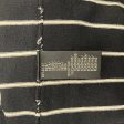 RALPH LAUREN LS Blouse S Stripe Silk BLK  For Cheap