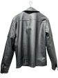 F COLLECTIONS Leather Jkt XL Leather BLK  Fashion