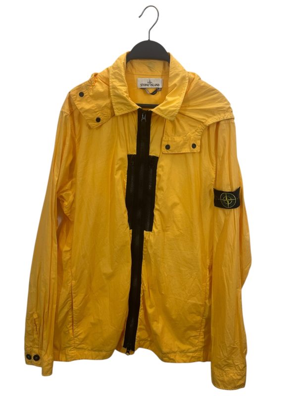 STONE ISLAND Windbreaker XL Cotton YEL CHEST ZIPS For Discount