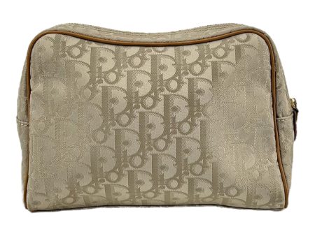 Christian Dior ClutchBag Polyester All Over Print BEG For Discount