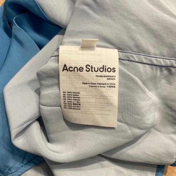 Acne Studios SS Shirt 50 Acrylic BLU Graphic STATUE GRAPHIC Supply