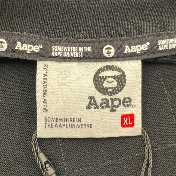 AAPE BY A BATHING APE Tank Top XL Cotton BLK  on Sale