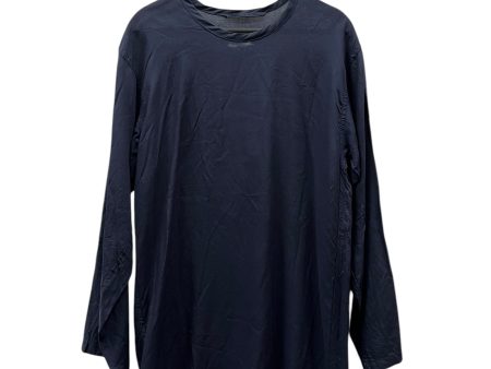 COMME des GARCONS LS Blouse OS Cotton NVY  Cheap