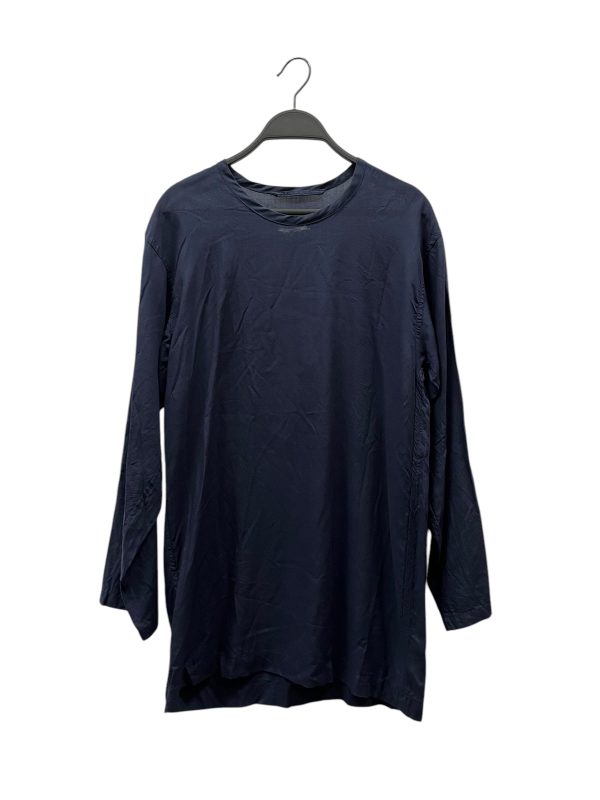 COMME des GARCONS LS Blouse OS Cotton NVY  Cheap