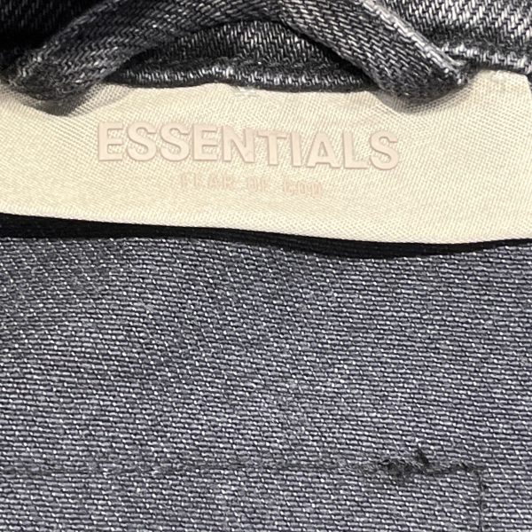 ESSENTIALS Denim Jkt XS Denim BLK  on Sale