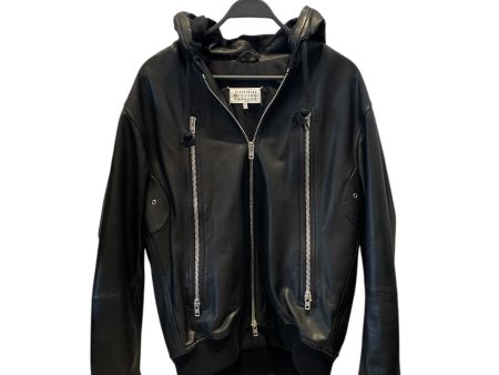 Maison Margiela Leather Jkt 52 Leather BLK HOODED SPORT JACKET Online