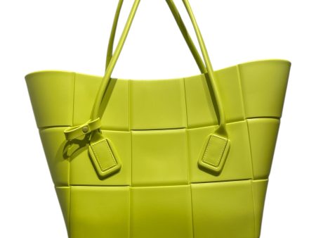 BOTTEGA VENETA Tote Bag GRN Rubber Arco Tote For Cheap