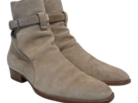 YVES SAINT LAURENT Boots US 8 Suede GRY Suede Boot Fashion