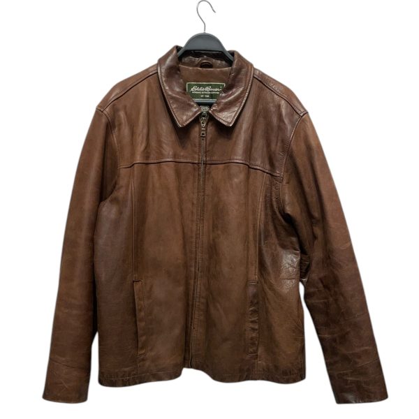 EDDIE BAUER Leather Jkt XL Leather BRW  For Sale