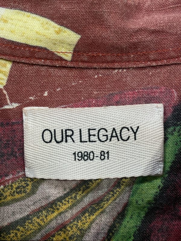 OUR LEGACY Shirt L Rayon MLT All Over Print floral shirt Fashion