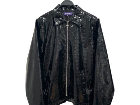 Fucking Awesome Jacket M Acrylic BLK Embossed Vinyl Jkt Fashion