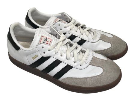 adidas Low-Sneakers US 12 Stripe Leather WHT 134785574r Fashion