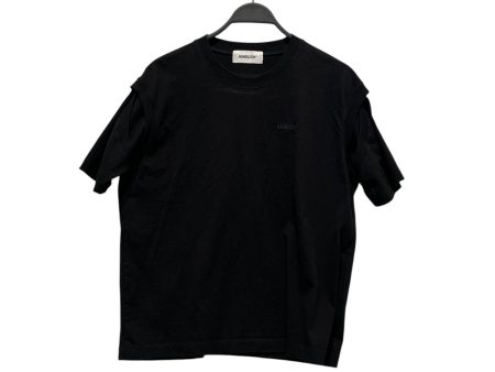 AMBUSH T-Shirt L Cotton BLK black stitch For Discount