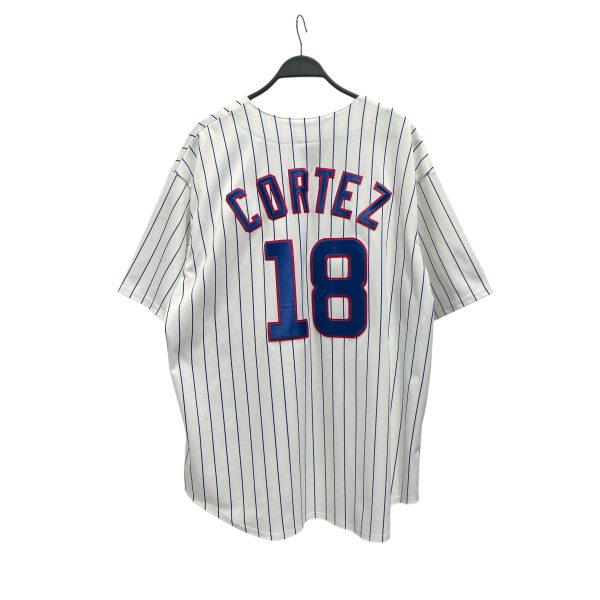 Majestic Shirt XXL Polyester WHT CHICAGO CUBS JERSEY Sale