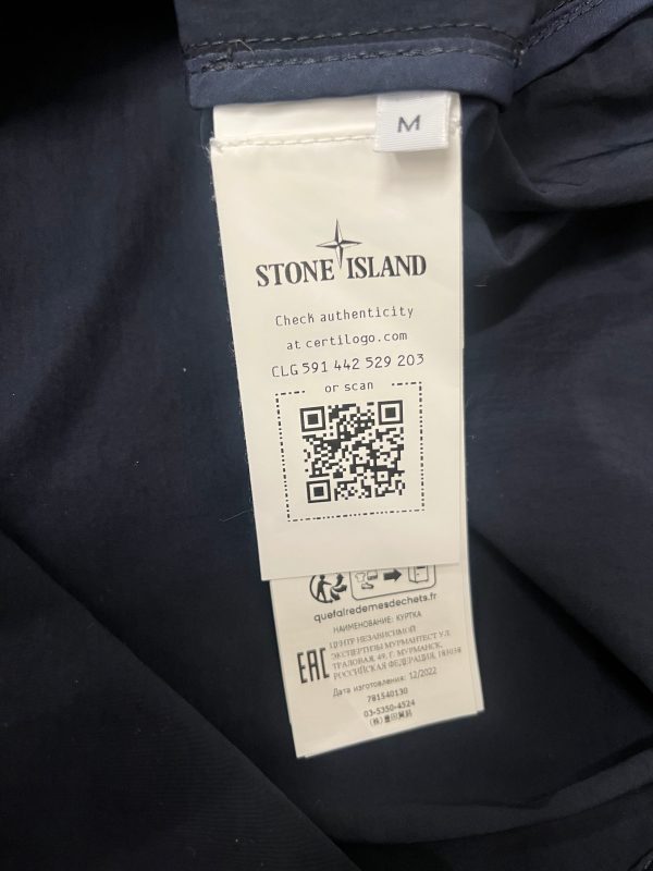 STONE ISLAND Jacket M Nylon BLU hyper dense nylon Hot on Sale