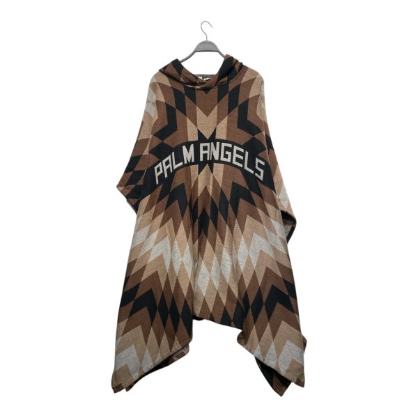 Palm Angels Tops All Over Print Cotton BRW ARIZONA PONCHO For Cheap