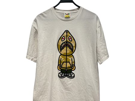 A BATHING APE T-Shirt XXL Cotton WHT  For Cheap