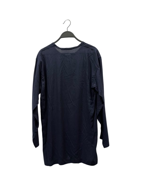 COMME des GARCONS LS Blouse OS Cotton NVY  Cheap