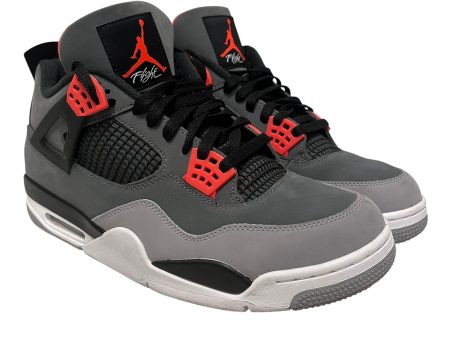 AIR JORDAN Low-Sneakers US 13 Suede GRY JORDAN RETRO 4 INFRARED on Sale