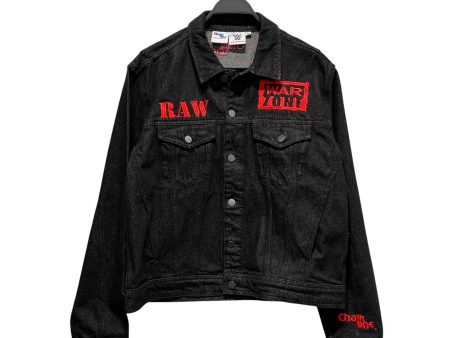 WWE Denim Jkt M Denim BLK RAW IS WAR Cheap