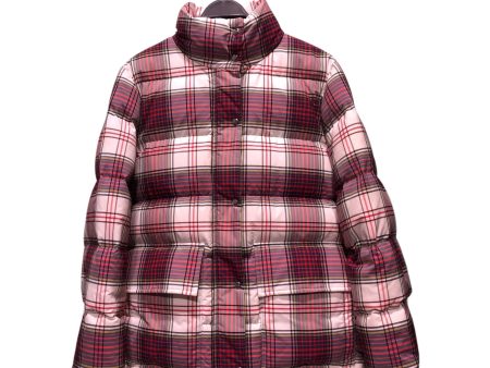 BURBERRY LONDON Puffer Jkt M MLT Plaid red white plaid puffer Online now