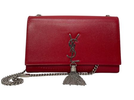 YVES SAINT LAURENT Cross Body Bag Leather RED  Online