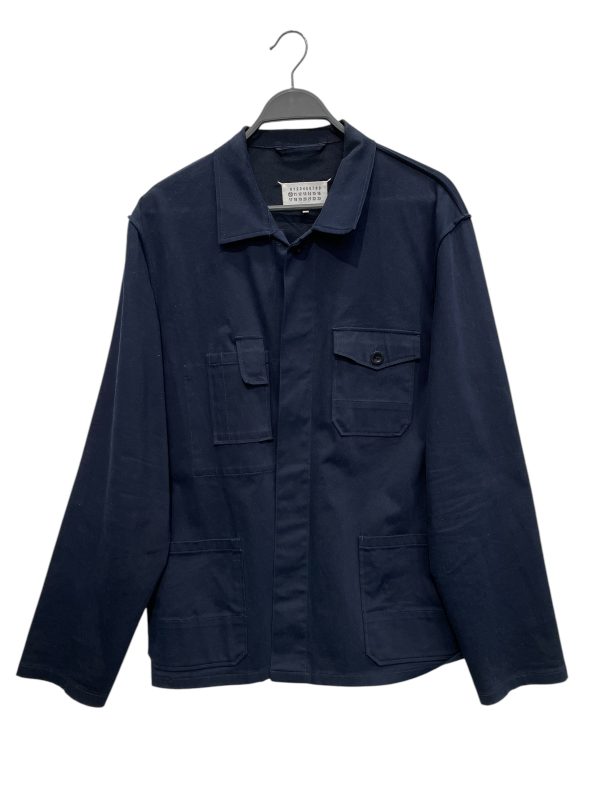 Maison Margiela Jacket 48 Cotton NVY SHIRT JACKET 4 FRONT POCKETS Online Hot Sale