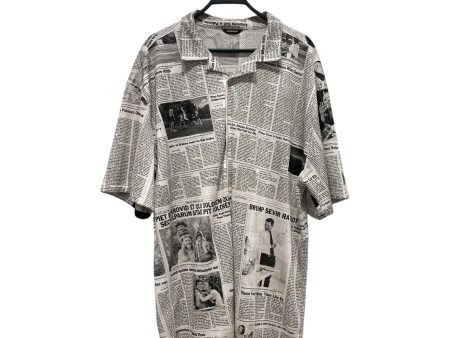 BALENCIAGA SS Shirt 39 Acrylic WHT All Over Print  For Cheap