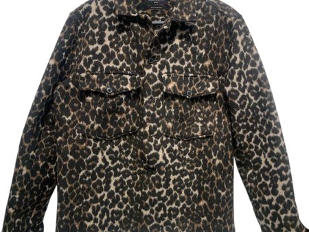 ALLSAINTS Jacket S Wool BRW Animal Pattern Laurier LS Shirt on Sale