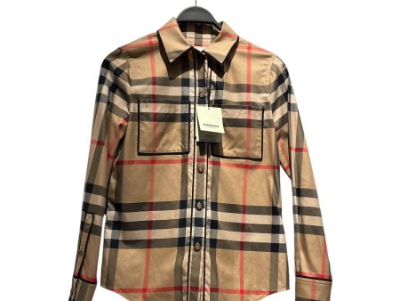 BURBERRY LONDON Shirt Plaid Cotton BEG  Sale