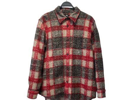 STUSSY Jacket M Wool RED Plaid  Cheap