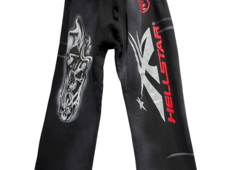 HELLSTAR Pants XXL Cotton GRY Graphic HELLSTAR GRAPHIC SWEATS Online now