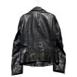 DIESEL BLACKGOLD Leather Jkt 46 Leather BLK LYBELLO COWHIDE For Sale