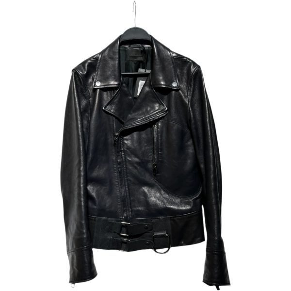 DIESEL BLACKGOLD Leather Jkt 46 Leather BLK LYBELLO COWHIDE For Sale