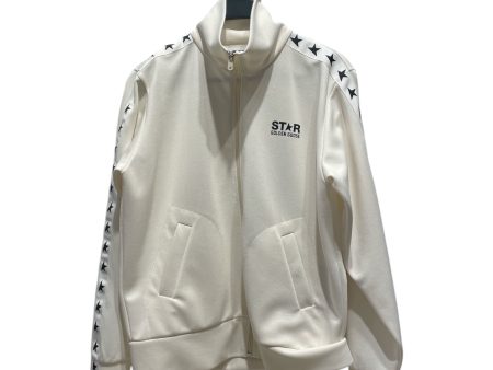 GOLDEN GOOSE Zip Up Hoodie S All Over Print Polyester CRM Golden Goose Star Zip Up Hot on Sale