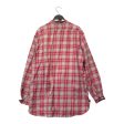 RRL LS Blouse L Plaid Cotton PNK  For Sale